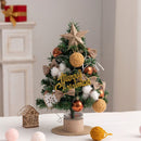 mini desktop Christmas tree, flocked pink Christmas tree, Christmas tree set, Christmas decorations, DIY Christmas tree, Christmas gift, office Christmas decor, festive tabletop tree - Christmas - Size 2