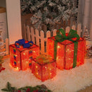 Christmas gift box, LED decorative lights, holiday decor, festive room decoration, battery operated Christmas lights, gift box lights, Australian Christmas decorations - Christmas - Size 1