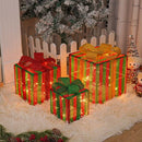 Christmas gift box, LED decorative lights, holiday decor, festive room decoration, battery operated Christmas lights, gift box lights, Australian Christmas decorations - Christmas - Size 3
