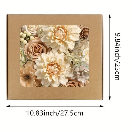 White Nude Artificial Flowers Faux Roses DIY Flower Arrangement Wedding Decorations