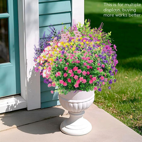 White Outdoor Artificial Flowers UV-Resistant Flowers Wedding Decorations Party