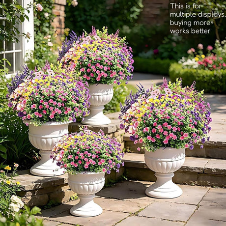 White Outdoor Artificial Flowers UV-Resistant Flowers Wedding Decorations Party