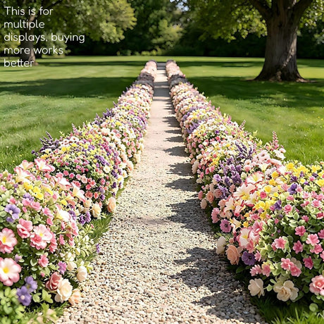 White Outdoor Artificial Flowers UV-Resistant Flowers Wedding Decorations Party