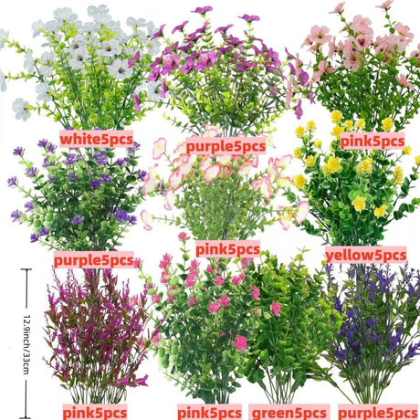 White Outdoor Artificial Flowers UV-Resistant Flowers Wedding Decorations Party