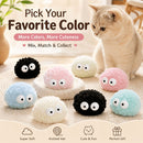 Cat Toys Fluffy Ball Toys Cat Interactive Toys Indoor Cat Toys Cat Boredom - Deep pink - Size 01