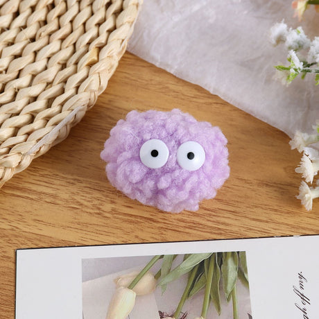 Cat Toys Fluffy Ball Toys Cat Interactive Toys Indoor Cat Toys Cat Boredom - Deep pink - Size 01