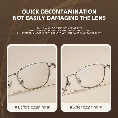 Eyewear Cleaner Jewelry Cleaner Watch Cleaner Sonic Vibration Cleaner USB - White - Size Eyewear Cleaner Jewelry Cleaner Watch Cleaner Sonic Vibration Cleaner USB