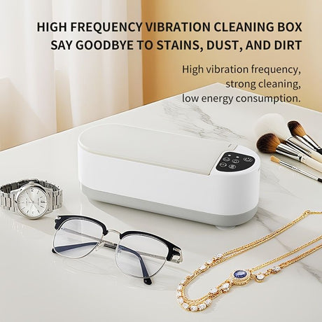 Eyewear Cleaner Jewelry Cleaner Watch Cleaner Sonic Vibration Cleaner USB - White - Size Eyewear Cleaner Jewelry Cleaner Watch Cleaner Sonic Vibration Cleaner USB