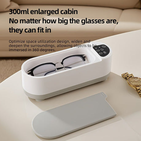 Eyewear Cleaner Jewelry Cleaner Watch Cleaner Sonic Vibration Cleaner USB - White - Size Eyewear Cleaner Jewelry Cleaner Watch Cleaner Sonic Vibration Cleaner USB