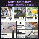 Portable Wireless Vacuum Cleaner 20000PA Vacuum 4-In-1 Vacuum Hand-Held - Gray - Size Brush - less motor with three - gear adjustment and power display