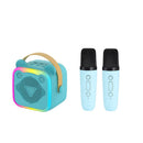 Mini Cat Ear Karaoke Machine Wireless Microphones USB Rechargeable RGB Party - Barbie pink - Size 01
