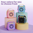 Mini Cat Ear Karaoke Machine Wireless Microphones USB Rechargeable RGB Party - Black - Size 01
