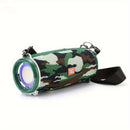 Portable Wireless Speaker Bluetooth Speaker Flashing LED Lights Party Speaker - Black - Size 01