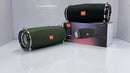 Portable Wireless Speaker Bluetooth Speaker Flashing LED Lights Party Speaker - Black - Size 01