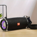 Portable Wireless Speaker Bluetooth Speaker Flashing LED Lights Party Speaker - Blue - Size 01