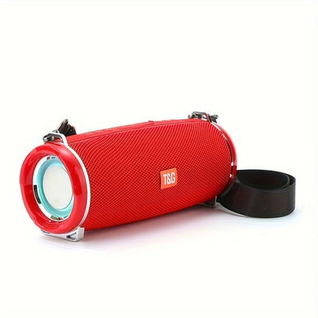 Portable Wireless Speaker Bluetooth Speaker Flashing LED Lights Party Speaker - Blue - Size 01