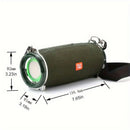 Portable Wireless Speaker Bluetooth Speaker Flashing LED Lights Party Speaker - Camouflage - Size 01