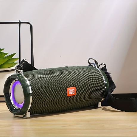 Portable Wireless Speaker Bluetooth Speaker Flashing LED Lights Party Speaker - Camouflage - Size 01
