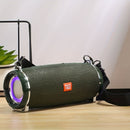Portable Wireless Speaker Bluetooth Speaker Flashing LED Lights Party Speaker - Green - Size 01