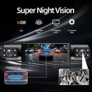 4-Camera Dash Cam 1080P Full-HD Dash Cam Car Dash Cam With 64GB Memory Card - Black - Size 01
