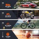 Black Portable Car Tire Inflator 150PSI Inflator Digital Tire Pressure Gauge LED
