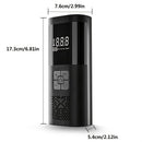Black Portable Car Tire Inflator 150PSI Inflator Digital Tire Pressure Gauge LED