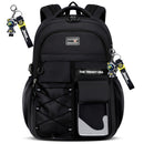 Teenager Backpack Safe Materials Backpack Multiple Compartments Backpack Ample - Black - Size 44-32CM