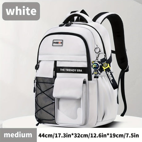 Teenager Backpack Safe Materials Backpack Multiple Compartments Backpack Ample - Black - Size 44-32CM