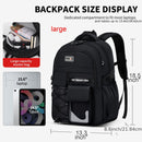 Teenager Backpack Safe Materials Backpack Multiple Compartments Backpack Ample - Blue - Size 47-34CM