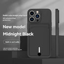 iPhone card holder case, built-in wallet phone case, midnight black phone case, drop protection case, iPhone wallet case Australia, Rubik's cube design case - Pink - Size iPhone 15 Plus