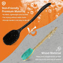 Body exfoliating long handle shower brush, gentle exfoliating body scrub, easy to clean, rich foam, long-lasting fragrance