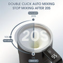 Self-Stirring Coffee Mug Automatic Stir Mug LED Temperature Mug Rechargeable - Black - Size 380ML