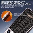 snake-pattern leather phone case, fingerprint-resistant phone case, high-end leather phone case, stylish phone case, durable phone case, Australia - Brown - Size iPhone17promax