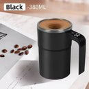 Self-Stirring Coffee Mug Automatic Stir Mug LED Temperature Mug Rechargeable - Pink - Size 380ML