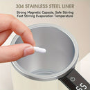 Self-Stirring Coffee Mug Automatic Stir Mug LED Temperature Mug Rechargeable - Pink - Size 380ML