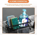 Black Sink Side Storage Rack Kitchen Sink Organiser Space Saving Kitchen Rack Under