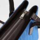 Color-contrast leather shoulder bag | 3D woven pattern small tote, one bag for commuting and shopping