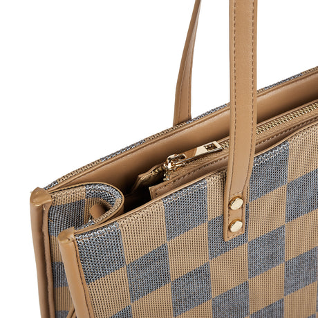 Commuter tote bag | dual-purpose handbag and shoulder bag, can hold a computer, documents, and coffee, gentle and strong