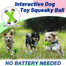 Interactive dog toy, sound ball, rolling, barking, dog self-entertainment, dog boredom relief, bite-resistant, gnawing, barking, no batteries, pet interactive ball toy, dog IQ training ball toy