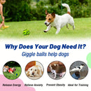 Interactive dog toy, sound ball, rolling, barking, dog self-entertainment, dog boredom relief, bite-resistant, gnawing, barking, no batteries, pet interactive ball toy, dog IQ training ball toy