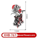 8 new colorful half-arm tattoo stickers, anime colorful waterproof resin one-time tattoo stickers