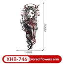 8 new colorful half-arm tattoo stickers, anime colorful waterproof resin one-time tattoo stickers