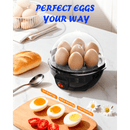 Electric steamed egg cooker | One-touch operation, quick and easy to prevent mistakes, easy to clean, black - PVC material, 220V- 240V power supply, Australian plug