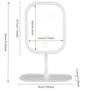 LED makeup mirror, lighted sink mirror, 3-light mode lighting makeup mirror, touch control, portable stand and foldable compact mirror, Light makeup table, rechargeable battery, portable LED makeup mirror, women's Christmas gift, suitable for home / bedro