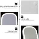 LED makeup mirror, lighted sink mirror, 3-light mode lighting makeup mirror, touch control, portable stand and foldable compact mirror, Light makeup table, rechargeable battery, portable LED makeup mirror, women's Christmas gift, suitable for home / bedro