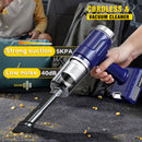 New upgraded wireless handheld car vacuum cleaner, rechargeable, 10000 Pa super strong suction power, two 2000mAh long-lasting batteries, washable dual filter, low noise, suitable for cars and homes, portable and durable car vacuum cleaner Car vacuum clea