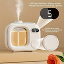 One-button switch, five adjustable intelligent aromatherapy diffuser - suitable for essential oils / perfumes, 500mAh rechargeable battery, USB charging, indoor air freshener, long-lasting home fragrance, smart diffuser with 5 adjustable timer, 500mAh USB