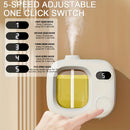One-button switch, five adjustable intelligent aromatherapy diffuser - suitable for essential oils / perfumes, 500mAh rechargeable battery, USB charging, indoor air freshener, long-lasting home fragrance, smart diffuser with 5 adjustable timer, 500mAh USB