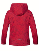 Plus Size Women'S Jacket Spring Autumn Outdoor Coat Detachable Hood Jacket - Pink - Size S(AU S/EU46)