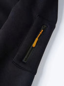 Unisex Hoodie Zip-Up Hoodie Autumn Winter Jacket Fleece Jacket Outdoor Training - Gray - Size M(AU M/EU48)
